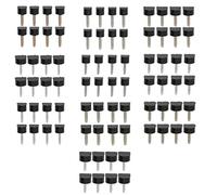 80Pcs High Heel Tip Caps, TPU Polyurethane Iron Shoes Repair Kit, Multi - Size Replacement for Women's Heels, Non - Slip Surface Design with Durable Material for Walking and Dancin