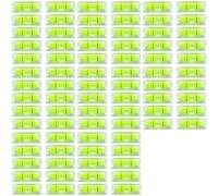 80Pcs Mini Bubble Spirit Level 10X10X29mm Square Levels for Wall Frames Art Displays Picture Hanging RV Tripod Measuring