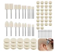 80PCS Polishing Buffing Wheel Kit for Dremel Rotary Tool Felt Wool