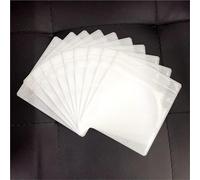 80PCS PP CD Sleeves 120x140mm White DVD Bags for Storage | Protect discs with durable white PP sleeves, 120x140mm size fits standard CD/DVD cases.