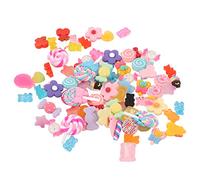 80Pcs Resin Decor ABS Resin Lightweight Durable Wear Resistant Bright Colors Wide Application Slime Decor for DIY Craft Projects Home Party Wedding Decoration