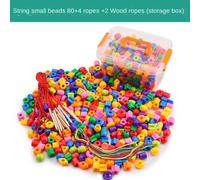 (80pcs) Stringing Toy Montessori Kids Primary Lacing Beads Rainbow Lacing Beads Toys Educational Toy