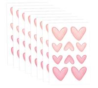 80Pcs Wall Stickers Self Adhesive Heart Wall Decals Removable Wall Stickers for Girls Room Loving Cute Wallpaper for Nursery Kids Bedroom and Living Room Decor