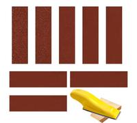 80Pcs Wet Dry Detail Sandpaper, Micro Detail Sander Kit, 90X30mm Sandpaper Sheets Finger Sander for Crafts Wood Finishing Metal Polishing(80/120/180/240/400/800/1000/1200)