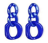 80s 90s Chain Earrings for Women Colorful Acrylic Drop Earrings for Outfit Glow Party Halloween 80s Accessories Jewelry, 0, Acrylic, No Gemstone