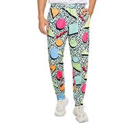 80s 90s Men's Sweatpants Retro Costumes Hip Hop Track Pants Vintage Jogger Workout Pants Sports Outfits for Men & Women, Teal, Large