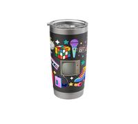 80s 90s Mixtape 80's Cassette Blank This is My 80s 90's 70s Stainless Steel Insulated Tumbler