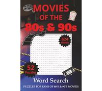 80s & 90s Movie Word Search Puzzle Book: Word Searches with easy to read print containing the best movies of the 80s & 90s | 6x9 inches | 104 pages | ... for vacations, Holidays and Spare Times