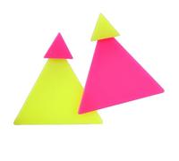 80s 90s Neon Earrings for Women Colorful Square Triangle Acrylic Drop Dangle Earrings Retro Geometric Ear Stud for 80s 90s Outfits Neon Accessories Gifts, Acrylic, No Gemstone