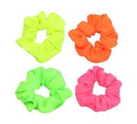 80s 90s Neon Scrunchies for Women,4Pcs Large Hair Scrunchies Elastics Hair Bands Hair Ties Ponytail Holders 80s 90s Neon Hair Accessories for Women Party Outfits Daily and Workout Costumes,4 Colors