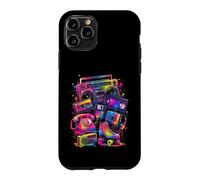 80s 90s Nostalgia Retro Electronics Analog Media Icons Case for iPhone 11 Pro