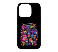 80s 90s Nostalgia Retro Electronics Analog Media Icons Case for iPhone 14 Pro