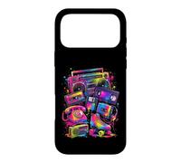 80s 90s Nostalgia Retro Electronics Analog Media Icons Case for iPhone 17 Pro Max