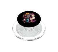 80s 90s Nostalgia Roller Skate Boombox Cassette Audio Style PopSockets PopGrip for MagSafe