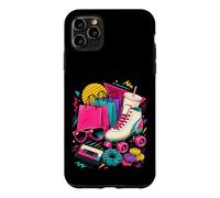 80s 90s Nostalgia Roller Skate Shopping Bags Fashion Trends Case for iPhone 11 Pro Max