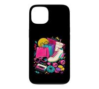 80s 90s Nostalgia Roller Skate Shopping Bags Fashion Trends Case for iPhone 13