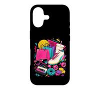 80s 90s Nostalgia Roller Skate Shopping Bags Fashion Trends Case for iPhone 17