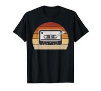 80s 90s Retro Party Costume Nostalgia Cassette Mixtape Print Value Graphic T-Shirt, Men, Black, XL