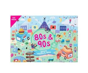 80s & 90s Song Title Music Puzzle & Quiz. 500 Piec