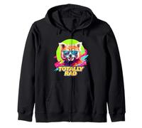 80s 90s Totally Rad Retro Vintage Red Panda Lover Zip Hoodie