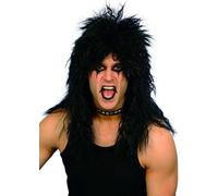 80s Alice Cooper Style Black Hard Rocker Wig