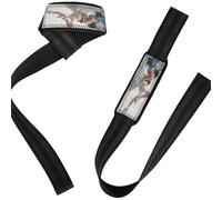 80s Anime Girl Fitness Lifting Straps Neoprene Padded Wrist Straps for Powerlifting, Strength Training, Bodybuilding
