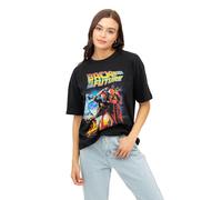 80's Block Cotton T-shirt Back To The Future Black S
