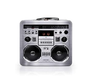 80's Boombox Radio Lunchbox Tin Tote
