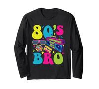 80s Bro - 80s Themed Party Costume Nostalgic Retro 80s Fan Long Sleeve T-Shirt