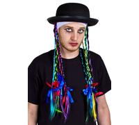 80's Chameleon Hat I Love Fancy Dress Multi 12 Pack