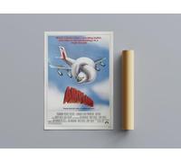 80s Classic Movie Posters airplane Wall Art (A2 Size 42cmx59.4cm)