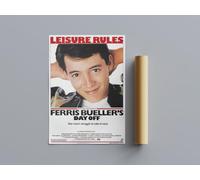 80s Classic Movie Posters ferris bueller Wall Art (A4 Size 21cmx29.7cm)