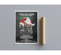 80s Classic Movie Posters ghostbusters Wall Art (A2 Size 42cmx59.4cm)