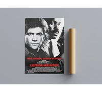 80s Classic Movie Posters lethal weapon Wall Art (A4 Size 21cmx29.7cm)