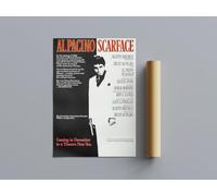 80s Classic Movie Posters scarface Wall Art (A4 Size 21cmx29.7cm)