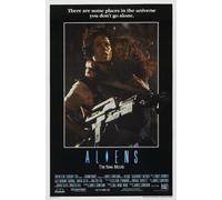 80s Classic Retro Vintage Movie Film Posters Poster Prints Wall Art Pictures (Aliens, A4 Poster)