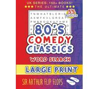 80s Comedy Classics Large Print Word Search for Adults and Seniors: Extra Large Print Word Search | the Greatest British Comedy Shows of the Eighties ... Eye Strain | Gift for Seniors and 1980s fans