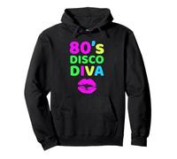 80s Disco Diva Tee Mouth of Kiss Retro Vintage Tee Women Pullover Hoodie