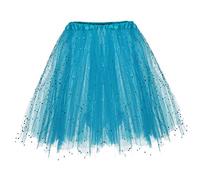 80S Fancy Dress for Women Tutu Skirts for Women Sparkly Skirt Led Light Up Tutu Skirts for Party Dancing Adult Teen Skirt Ballet Dance Parties Plus Size Fancy Dress Costumes (41-Sky Blue, One Size)