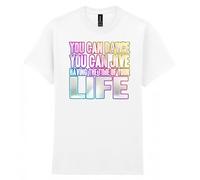 80s Fancy Dress Party T-Shirt, You Can Dance Jive Time of Your Life, Mens Womens Unisex Fit Tee White