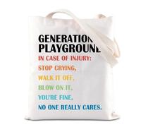 80's Funny Gift Gen X Merch Gen X Inspire Tote Bag Gen X Playground Gift Raised On Hose Water And Neglect Gift (GEN X UK)