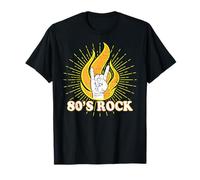 80s Hard Rock Heavy Metal Theme Retro Party Outfit T-Shirt