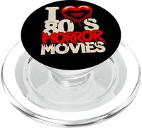 80s Horror Movie Fanatic Retro Spooky Cinema PopSockets PopGrip for MagSafe