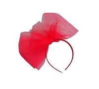 80's Madonna Style Neon Alice Band (Flo Red)