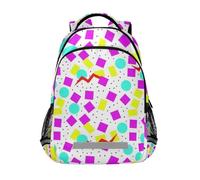 80s Memphis Abstract Shape kid backpack girl with large bookbags for 1st grade school boys girls mochila para ni?a
