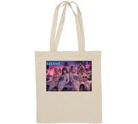 80s Miami Nightlife Fashion Natural Cotton Tote Bag White