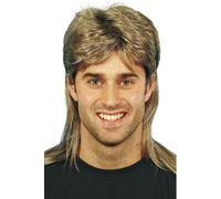 80S MULLET STYLED WIG IN LIGHT BROWN