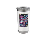 80s Music Fun 1980s Throwback Stainless Steel Insulated Tumbler