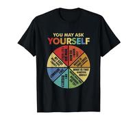 80's Music Retro Lyrics Cake Chart You May Ask Yourself T-Shirt, Men, Black, X-Large