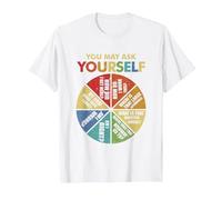 80's Music Retro Lyrics Cake Chart You May Ask Yourself T-Shirt, Men, White, X-Large
